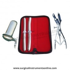 Hegar uterine dilator set,15-16 17-18, mathieu speculum, collin medium